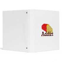 French Fry Addict Vinyl Binder