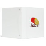 French Fry Addict Vinyl Binder
