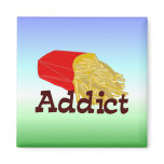 French Fry Addict magnets