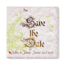 French Garden Save the date Magnet by TheWeddingPlanner French Garden Save the date Magnet
