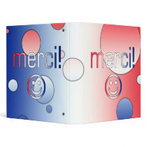 French Gifts : Thank You / Merci + Smiley Face Vinyl Binders