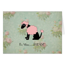 French Gigi Valentine Greeting Cards