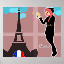 French Girl Poster