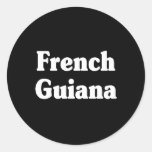 French Guiana Classic Style Stickers