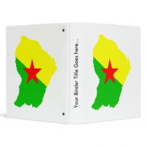 French Guiana Flag Map full size Binders