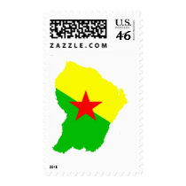 FRENCH Guiana flag map postage by FlagStore FRENCH Guiana flag map postage