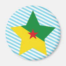 French+Guiana Star Magnet