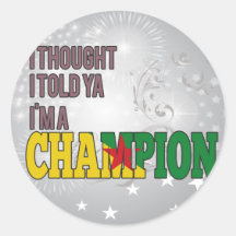 French Guineans and a Champion Sticker