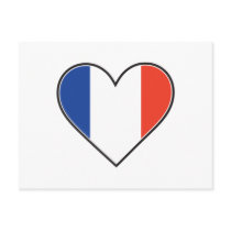 French Heart Flag postcards by mariabellimages French Heart Flag postcards