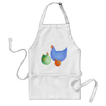 French Hens Apron by floatinglemons French Hens Apron