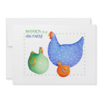 French Hens Hen Party Invitation by floatinglemons French Hens Hen Party Invitation