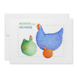 French Hens Hen Party Invitation