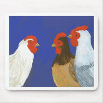 french hens mouse pads