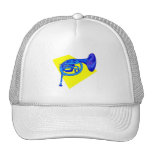 French Horn Blue Version With Yellow Mesh Hats