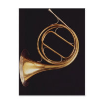 French Horn, by Marcel Auguste Raoux Post Card