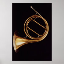 French Horn, by Marcel Auguste Raoux Posters