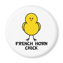 French Horn Chick magnets