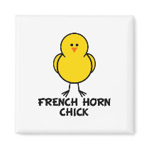 French Horn Chick magnets