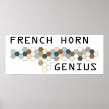 French Horn Genius Print