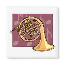 French Horn Refrigerator Magnets