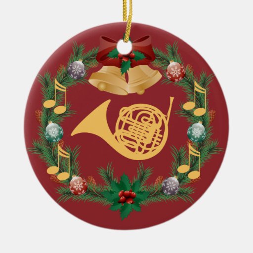 french horn ornament zazzle french horn ornament zazzle