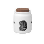 French Horn Piping Black and White photo design Candy Dish