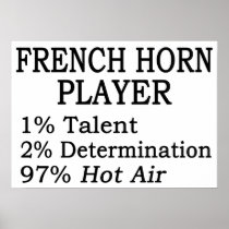 French Horn Player Hot Air Print