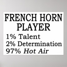 French Horn Player Hot Air Print
