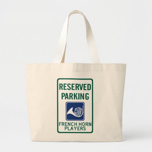 French Horn Players Parking Canvas Bag