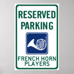 French Horn Players Parking posters