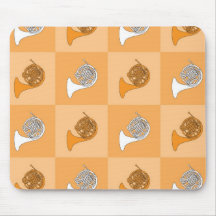 French Horn Pop Art Mouse Pad