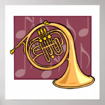 French Horn Print
