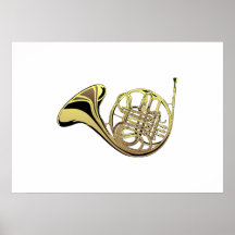 French Horn Poster