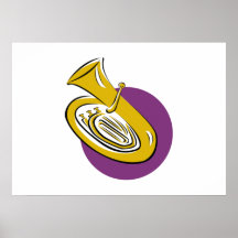 French Horn Print