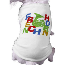 French Horn Scramble Dog Shirt