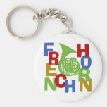 French Horn Scramble Key Chain