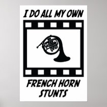 French Horn Stunts Print