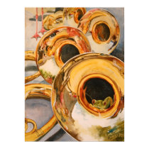 French Horns Musician Funny Frog Escape Artist posters by michelleys French Horns Musician Funny Frog Escape Artist posters
