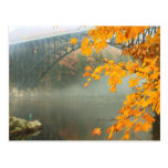French King Bridge and Fisherman in Autumn Post Cards