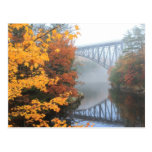 French King Bridge Autumn Fog Postcards