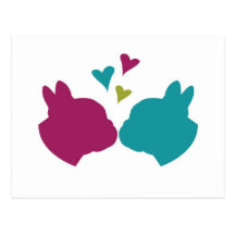 French Kiss Post Card