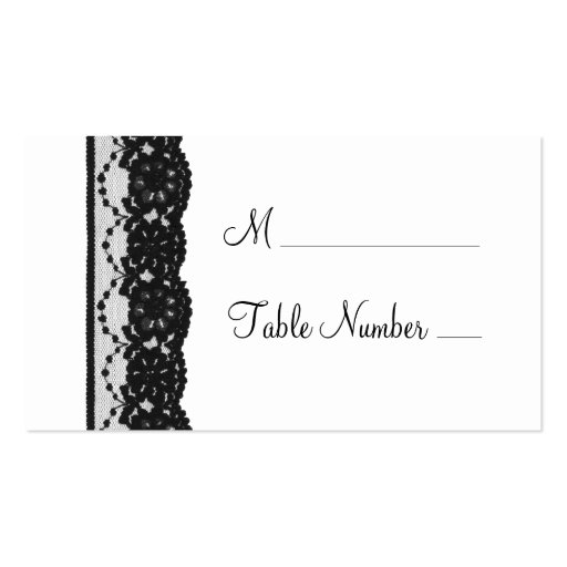 French Lace Place Card (white) Business Cards