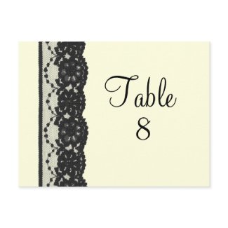 French Lace Table Numer Postcard (ivory) postcard