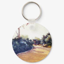 French Landscape Keychain
