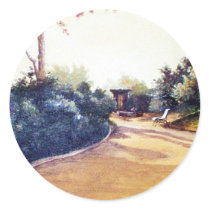 French Landscape Sticker