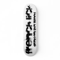 French Lick, grind on this wood skateboards