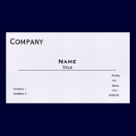 French Linen Business Card Template (White) business cards
