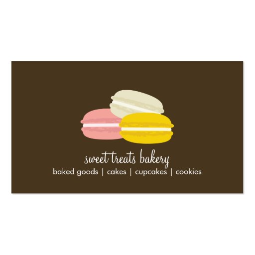 French Macarons Business Cards (front side)