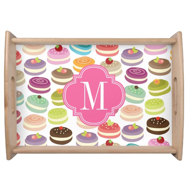 French Macarons Personalized Service Tray
