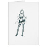 French Maid in High Heels cards
